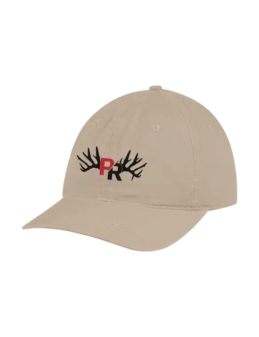 Garment Washed Unstructured Twill Tan Cap w/Pennington Ranch Logo