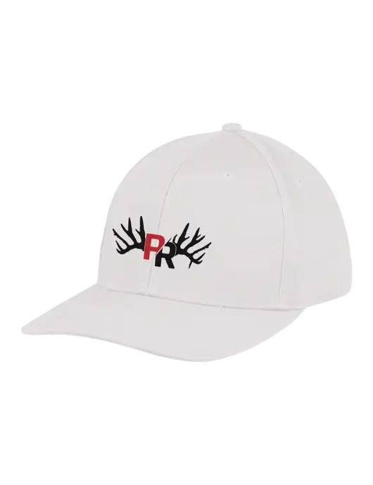 Premium Modern Structured Twill White Snapback Cap w/Pennington Ranch Logo