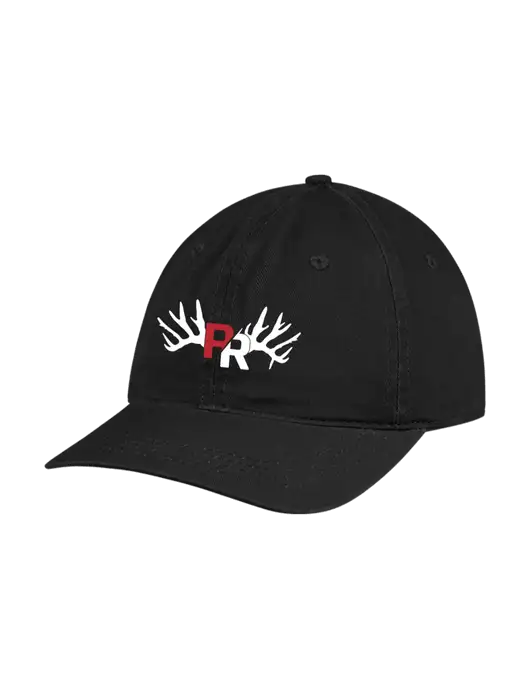 Garment Washed Unstructured Twill Black Cap w/Pennington Ranch Logo