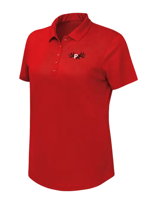 Callaway Womens Birdseye Red Polo w/Pennington Ranch Logo