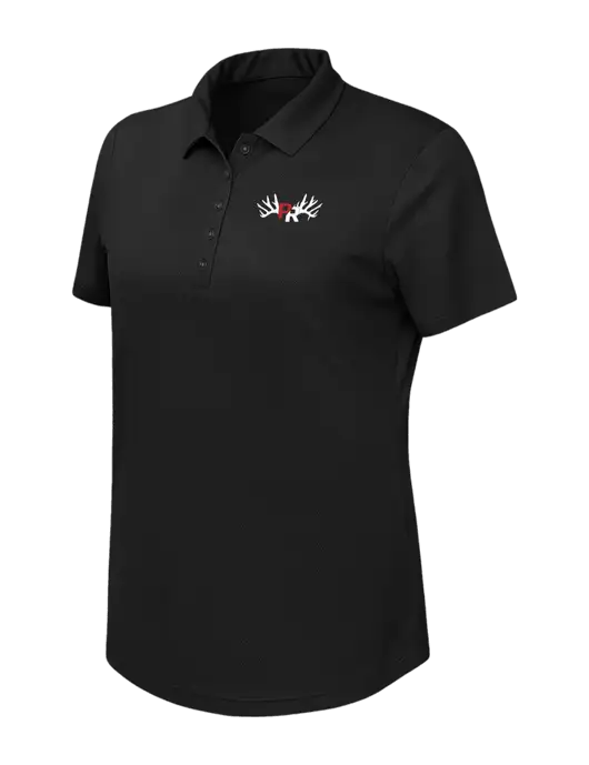 Callaway Womens Birdseye Black Polo w/Pennington Ranch Logo