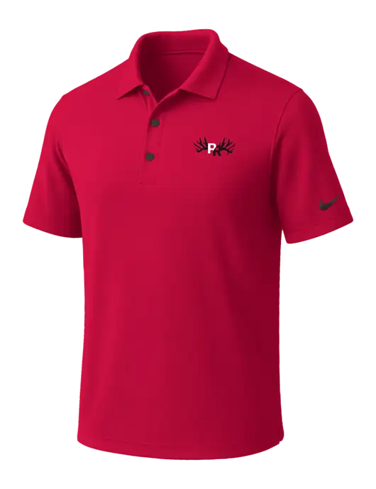 NIKE Red Dri-Fit Micro Pique Polo w/Pennington Ranch Logo