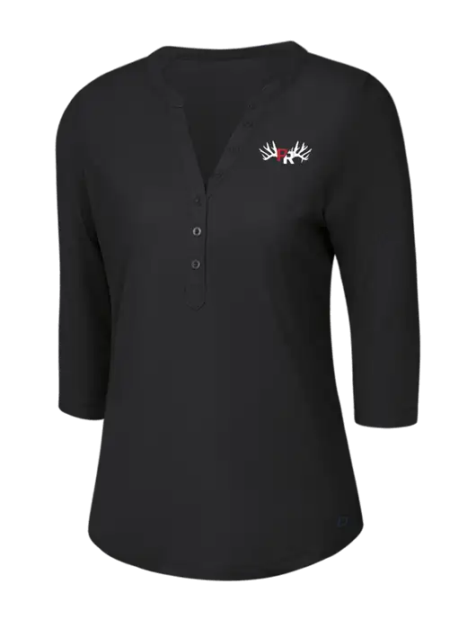 OGIO Blacktop Jewel Henley w/Pennington Ranch Logo