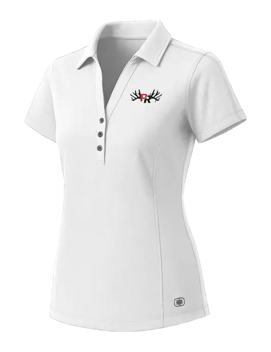 OGIO Womens White ONYX Polo w/Pennington Ranch Logo