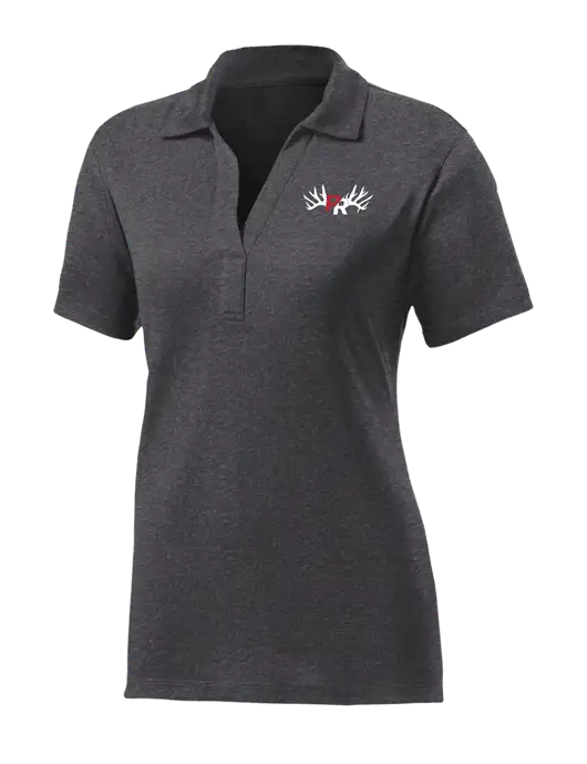 Womens Dark Grey Heather Contender Polo w/Pennington Ranch Logo