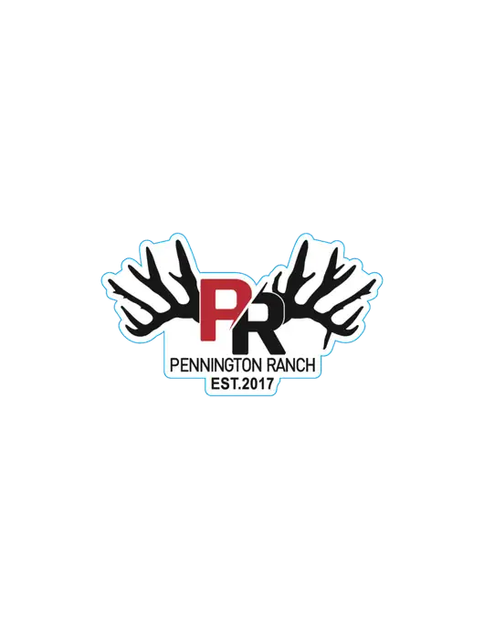 Pennington Ranch Medium Decal (approx. 5.5" wide)
