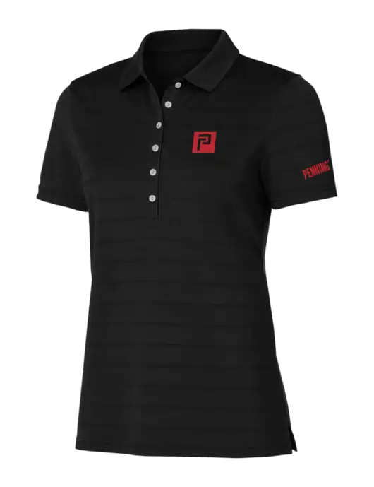 Callaway Womens Black Ventilated Polo w/Pennington Icon Logo, Pennington Logo
