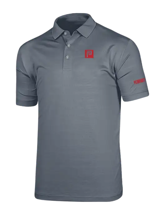Callaway Vibrant Light Grey Ventilated Polo w/Pennington Icon Logo, Pennington Logo