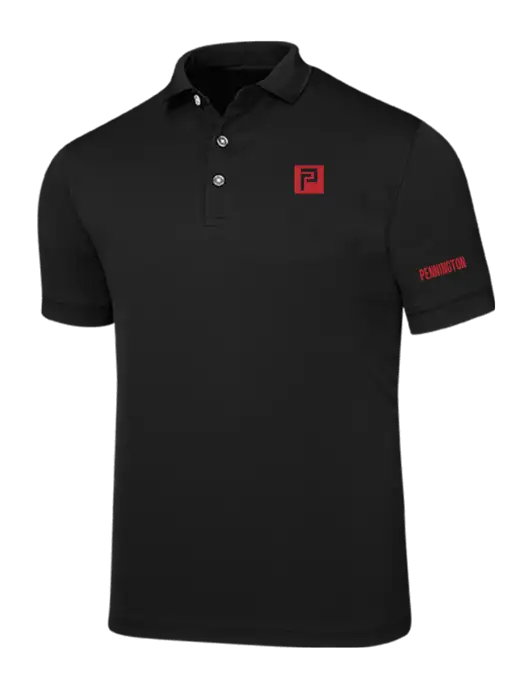 Callaway Ottoman Black Polo w/Pennington Icon Logo, Pennington Logo