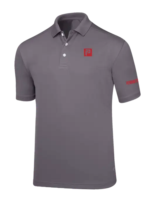 Callaway Core Medium Grey Performance Polo w/Pennington Icon Logo, Pennington Logo