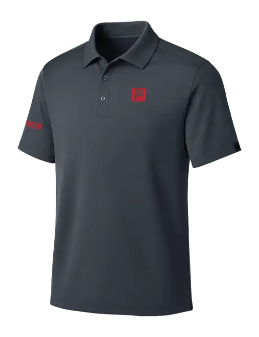 OGIO Dark Grey Framework Polo w/Pennington Icon Logo, Pennington Logo