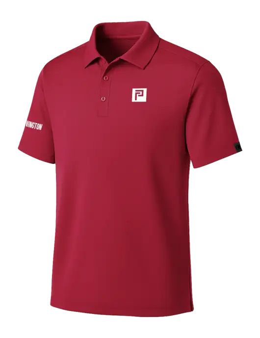 OGIO Red Framework Polo w/Pennington Icon Logo, Pennington Logo
