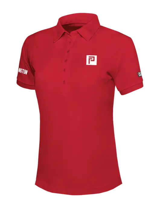 OGIO Womens Red Jewel Polo w/Pennington Icon Logo, Pennington Logo