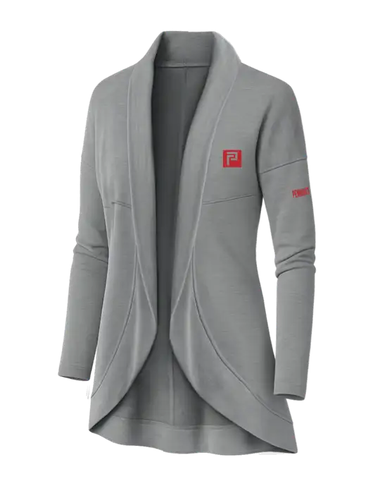 OGIO Light Grey Heather Womens Luuma Cocoon Fleece w/Pennington Icon Logo, Pennington Logo