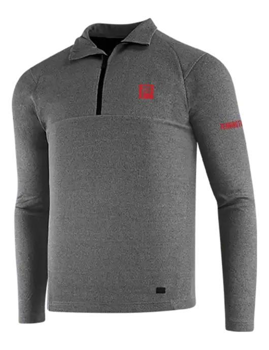 OGIO Dark Grey Heather Transition 1/4 Zip Pullover w/Pennington Icon Logo, Pennington Logo