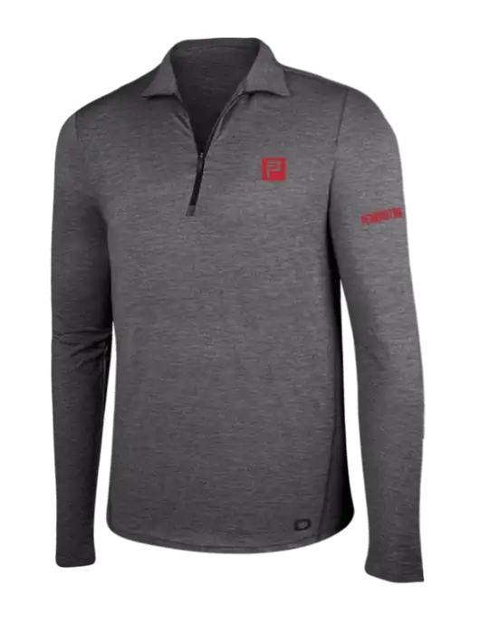 OGIO Gear Grey Heather Endurance Force 1/4 Zip w/Pennington Icon Logo, Pennington Logo