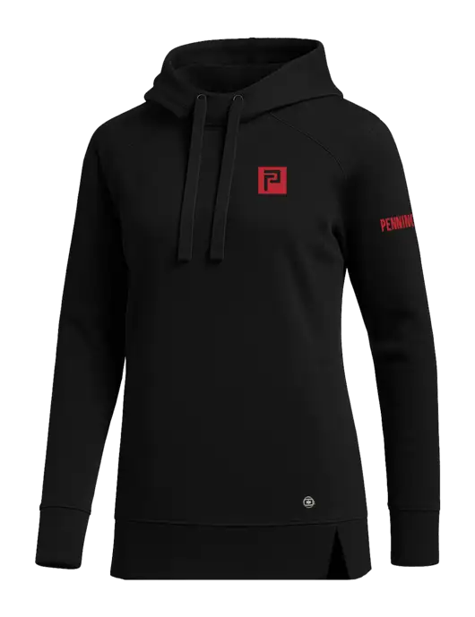 OGIO Black Womens Luuma Pullover Fleece Hoodie w/Pennington Icon Logo, Pennington Logo