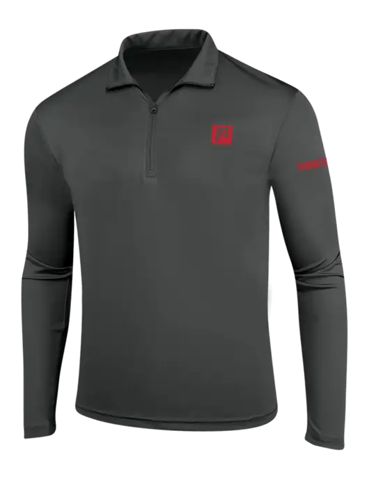 Dark Grey PosiCharge Competitor 1/4 Zip Pullover w/Pennington Icon Logo, Pennington Logo