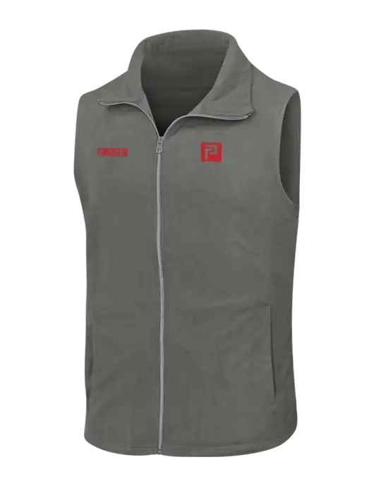 Medium Grey Microfleece Vest w/Pennington Icon Logo, Pennington Logo