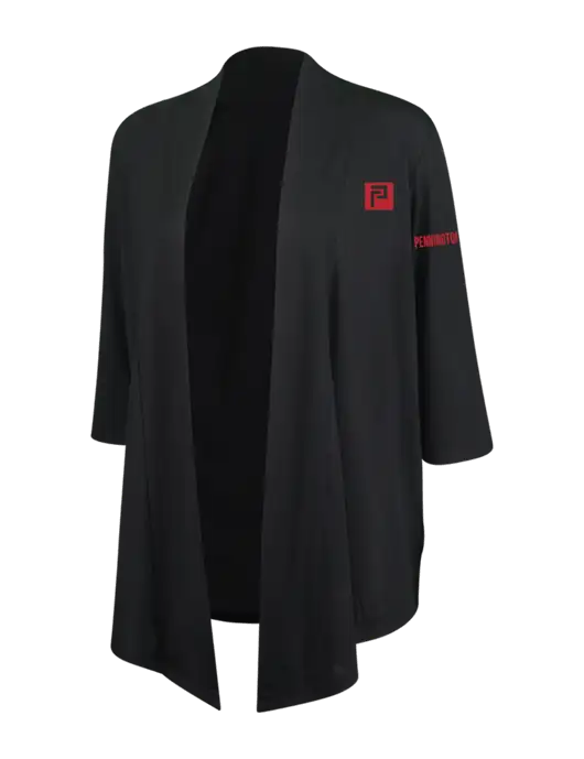 Black Womens Concept Shrug w/Pennington Icon Logo, Pennington Logo