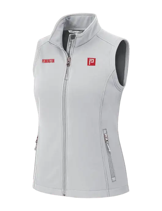Marshmellow Womens Core Soft Shell Vest w/Pennington Icon Logo, Pennington Logo