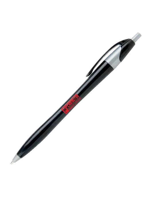 Novella Black/Silver Corporate Pen - Blue Ink w/Pennington Logo