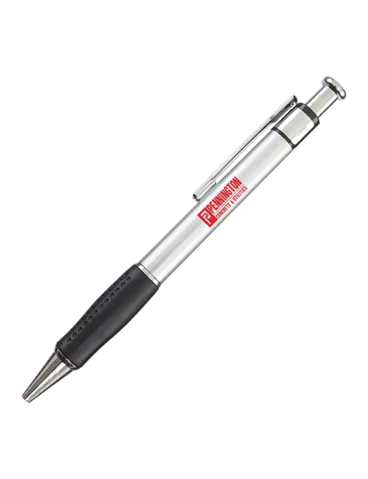 Malta Silver Pen - Black Ink w/Pennington Logo