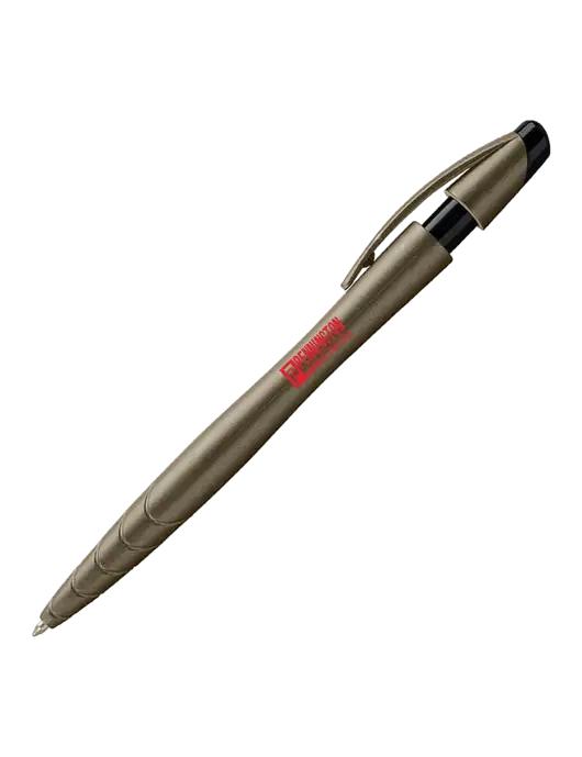 Awali Grey Metallic Pen - Black Ink w/Pennington Logo