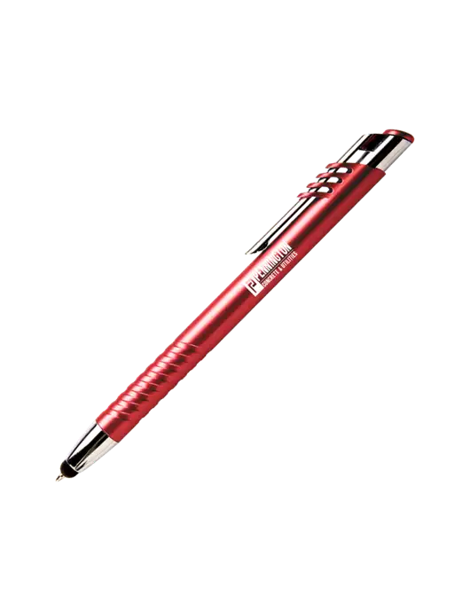 Schirhart Red Stylus Pen - Blue Ink w/Pennington Logo