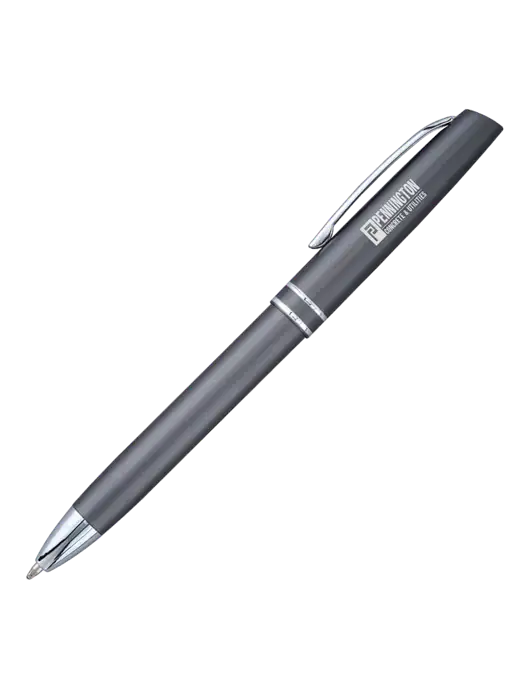 Gunmetal Anguilla Black Ink Pen w/Pennington Logo