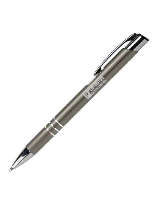 Laurent Gunmetal Pen - Black Ink w/Pennington Logo
