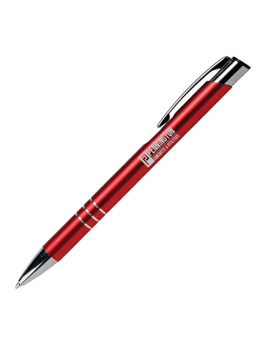 Laurent Red Pen - Black Ink w/Pennington Logo