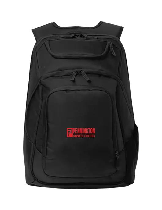 Executive Black Laptop Backpack w/Pennington Logo