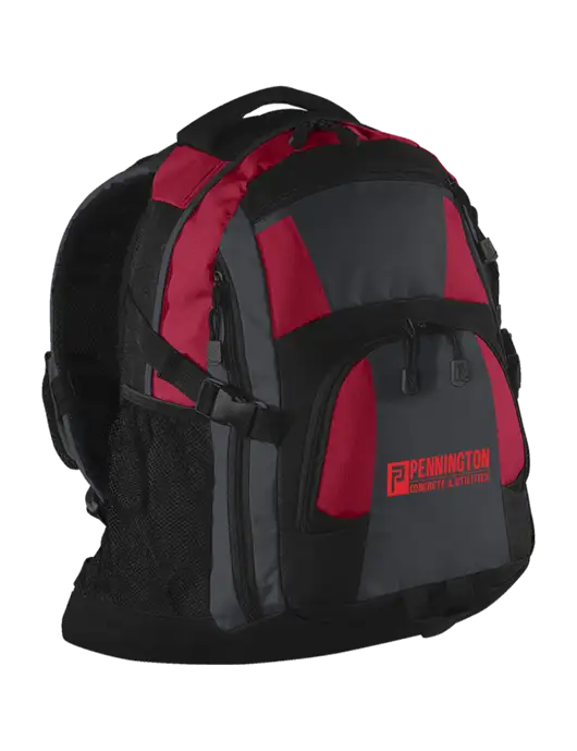 Urban Red/Grey/Black Laptop Backpack w/Pennington Logo