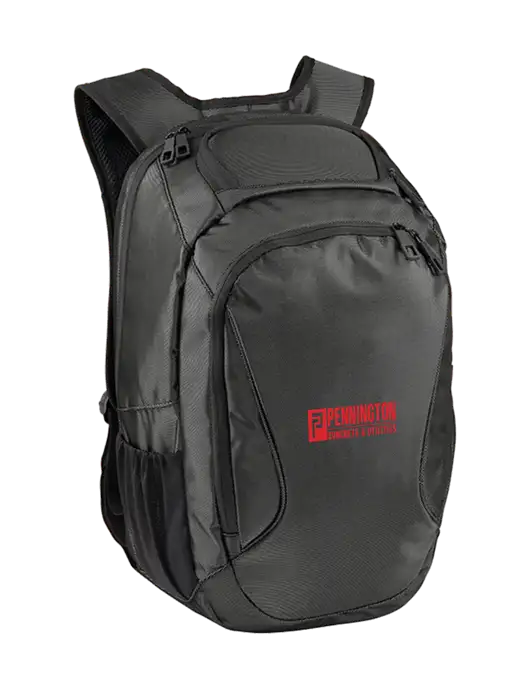 Stealth Dark Grey/Black Laptop Backpack w/Pennington Logo