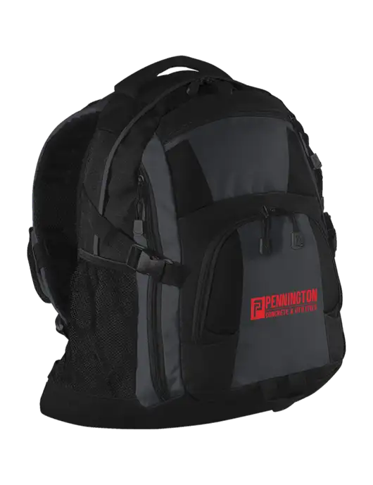 Urban Black/Grey/Black Laptop Backpack w/Pennington Logo