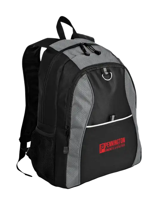 Honeycomb Grey/Black Backpack w/Pennington Logo