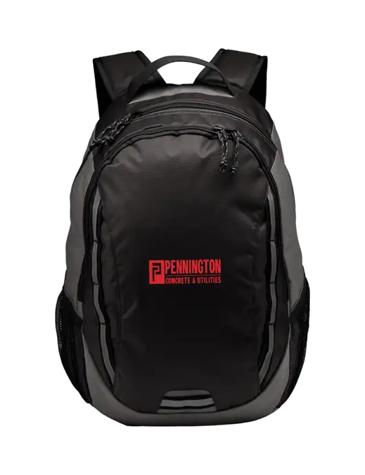 Ridge Charcoal/Dark Charcoal Laptop Backpack w/Pennington Logo