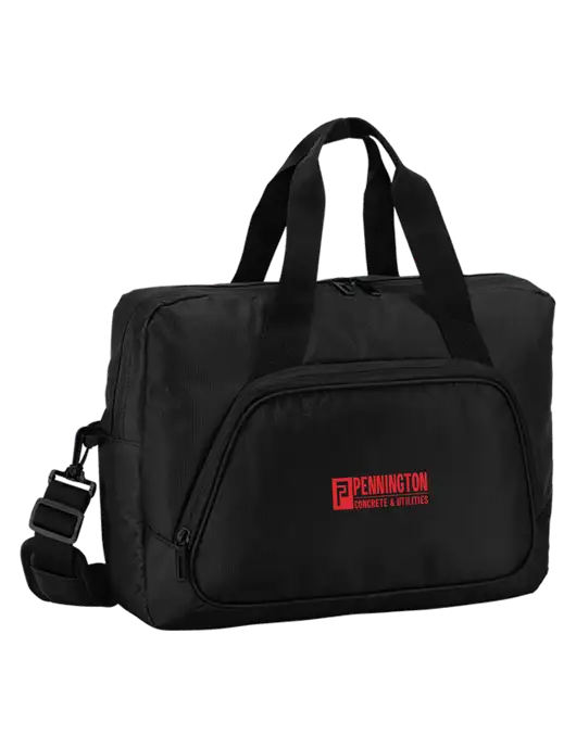 City Black Laptop Briefcase w/Pennington Logo