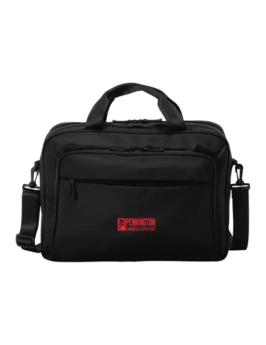 Travel Exec Black Laptop Briefcase w/Pennington Logo