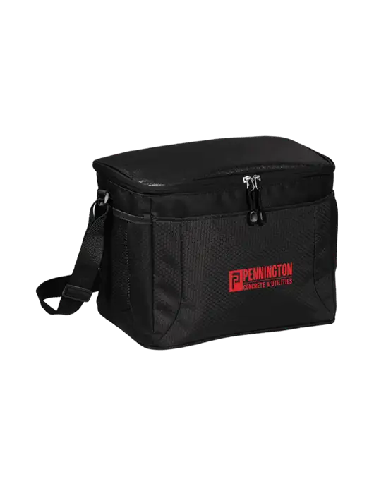 12 Can Black/Black Cube Cooler  w/Pennington Logo