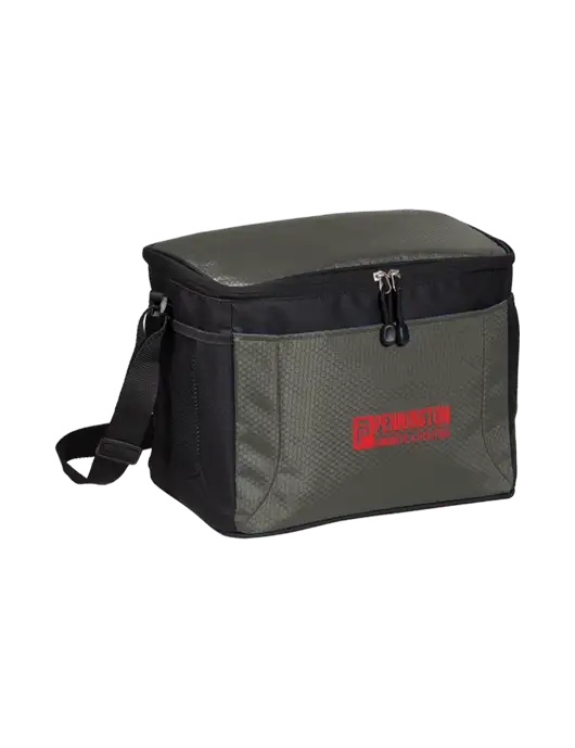 12 Can Grey/Black Cube Cooler w/Pennington Logo