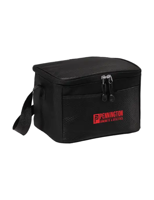 6 Can Black/Black Cube Cooler w/Pennington Logo