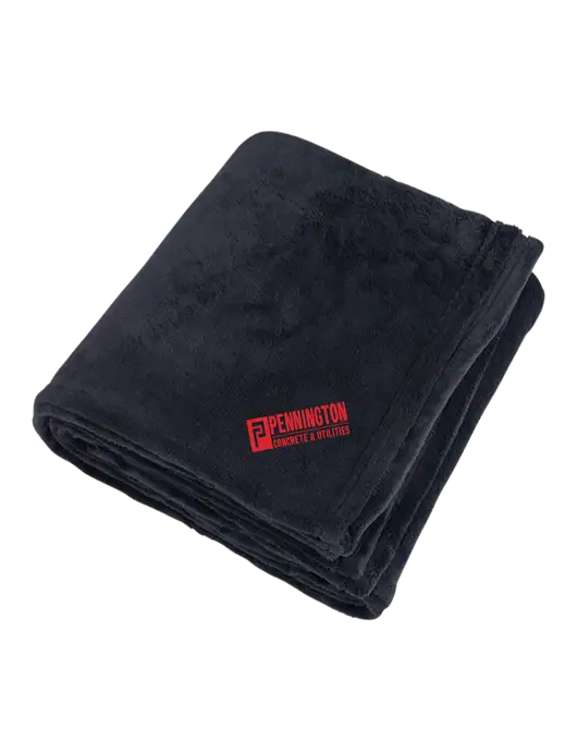 Mountain Lodge Black Blanket w/Pennington Logo