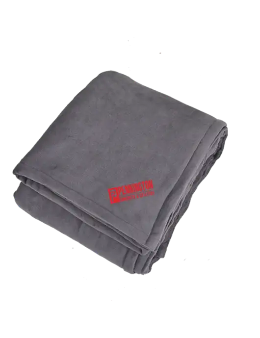 Oversized Graphite Ultra Plush Blanket Graphite w/Pennington Logo