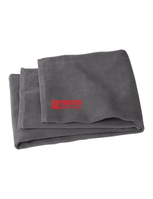 Graphite Beach Towel w/Pennington Logo