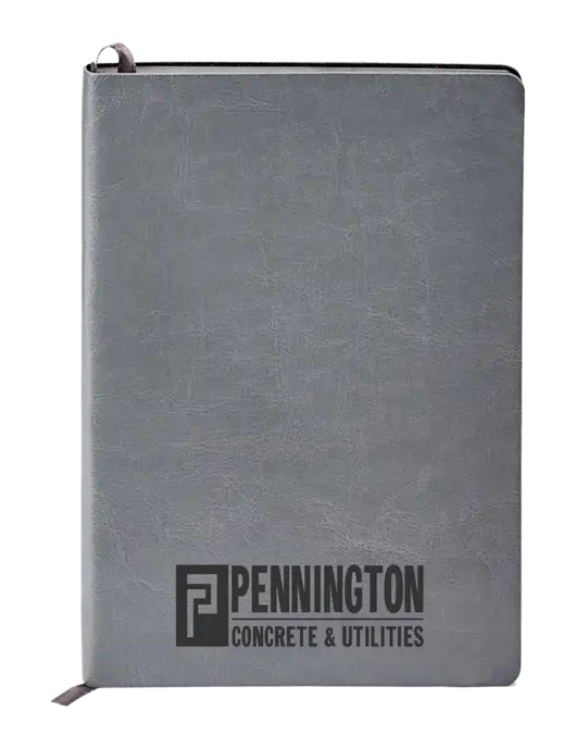 Fabrizio Grey Soft Cover 5.75 x 8.125 Journal w/Pennington Logo