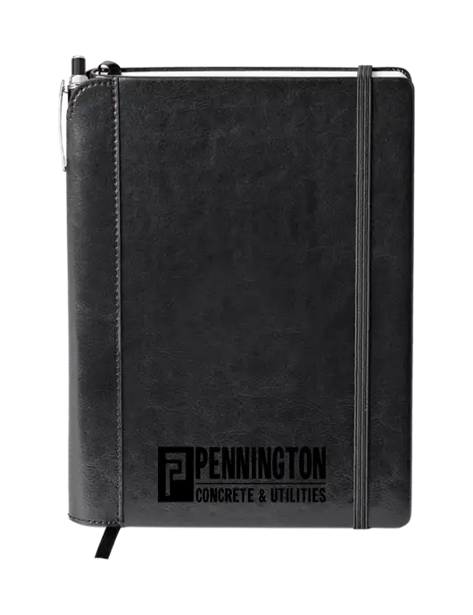 Fabrizio Black Journal 6.375 x 8.375 Combo w/Pennington Logo