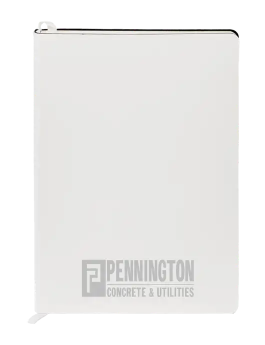 Fabrizio White Soft Cover 5.75 x 8.125 Journal w/Pennington Logo