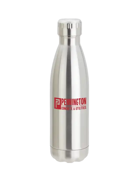 City Go Silver 17 oz Insulated Bottle w/Pennington Logo